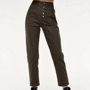 Aritzia Wilfred Free Belen Pant size 2 Dark Olive